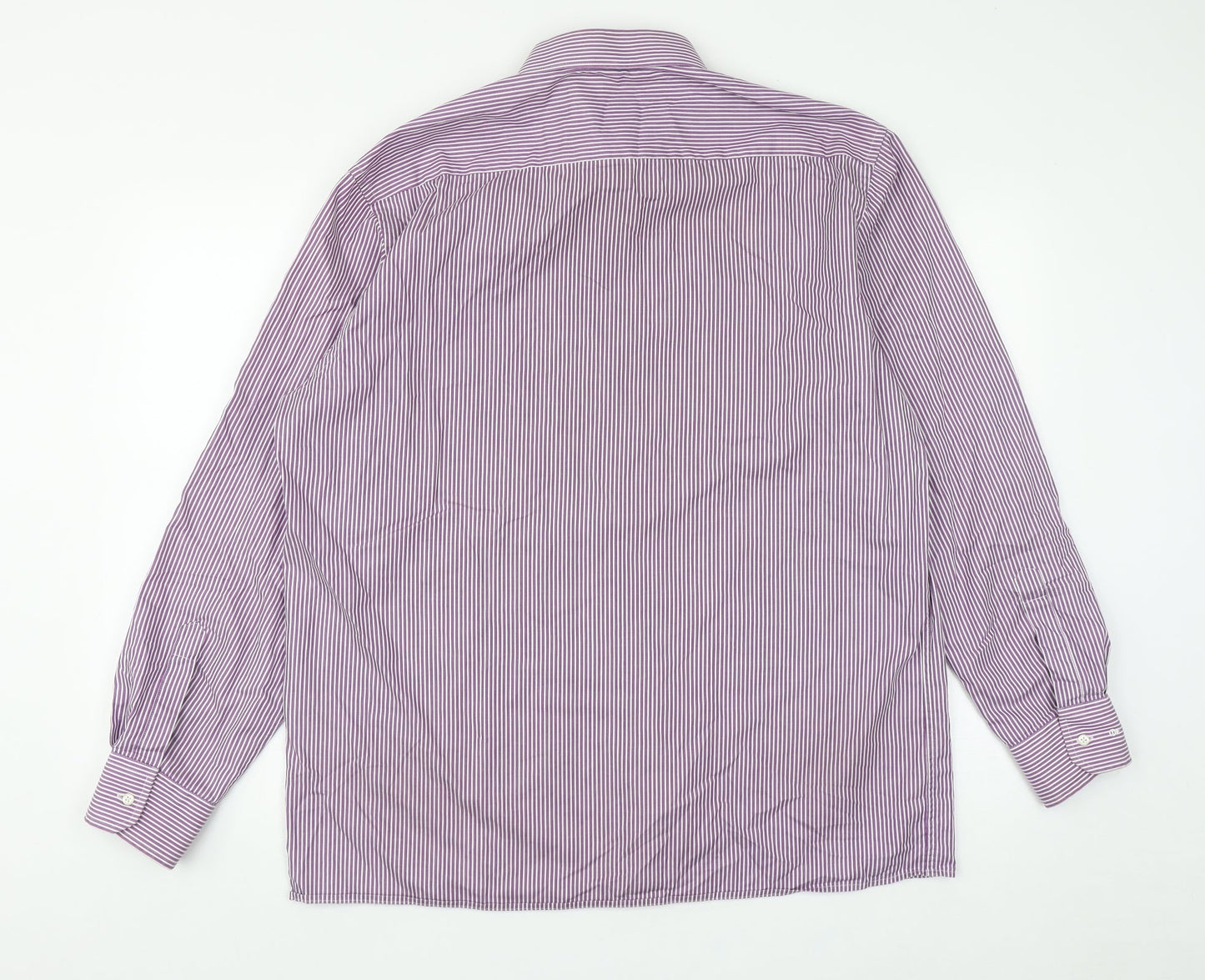 Mens UK Size XL Eterna Purple  Button-Up Long Sleeve Casual Shirt