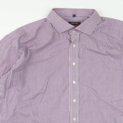 Mens UK Size XL Eterna Purple  Button-Up Long Sleeve Casual Shirt