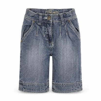 Okaidi Girls Blue  Cotton Bermuda Shorts Size 4 Years  Regular Zip
