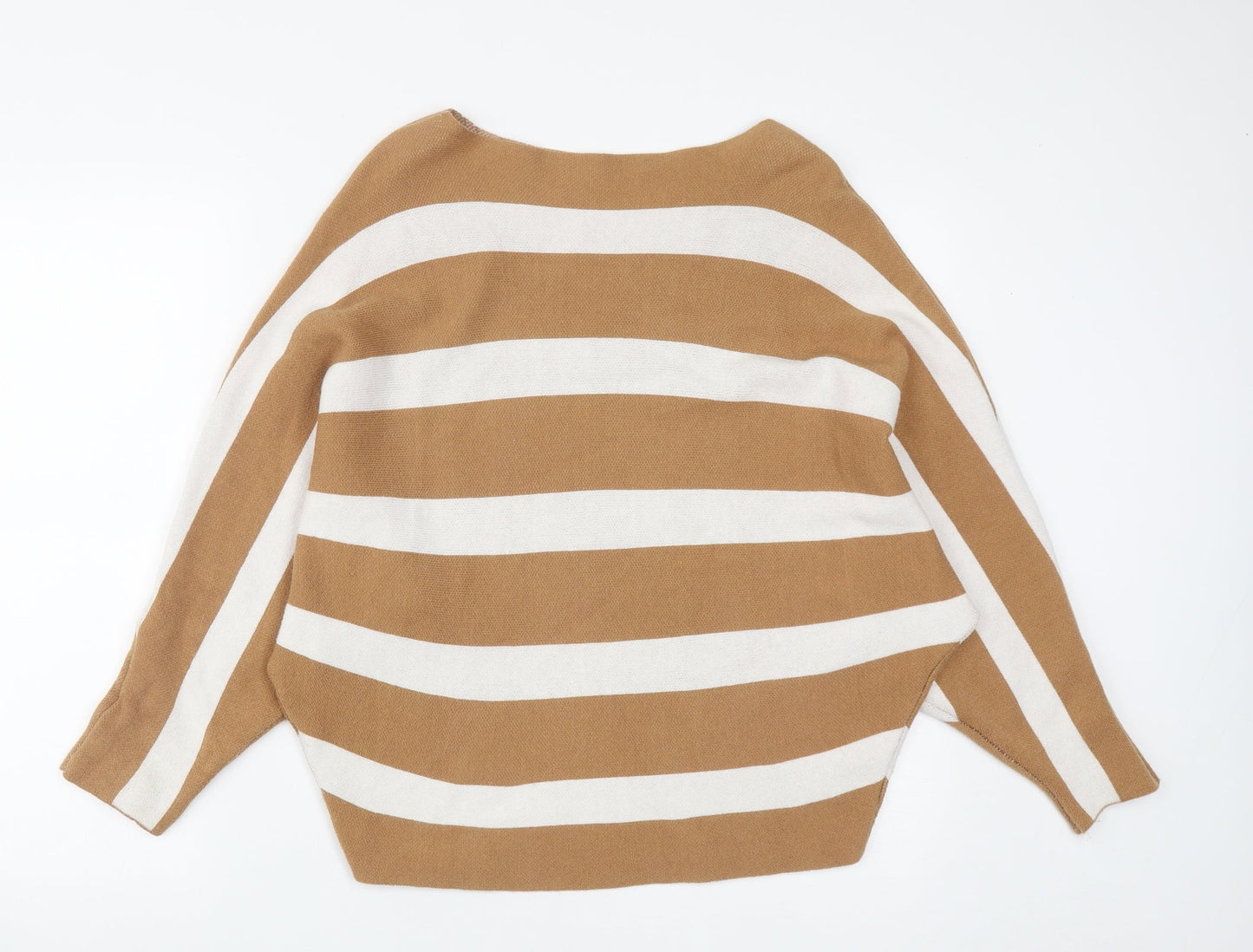 Womens UK Size S Preworn Brown Pullover Jumper