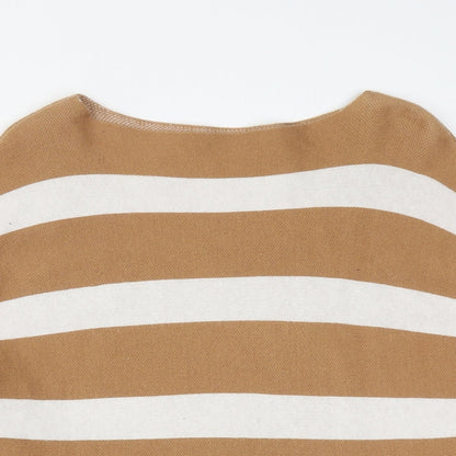 Womens UK Size S Preworn Brown Pullover Jumper