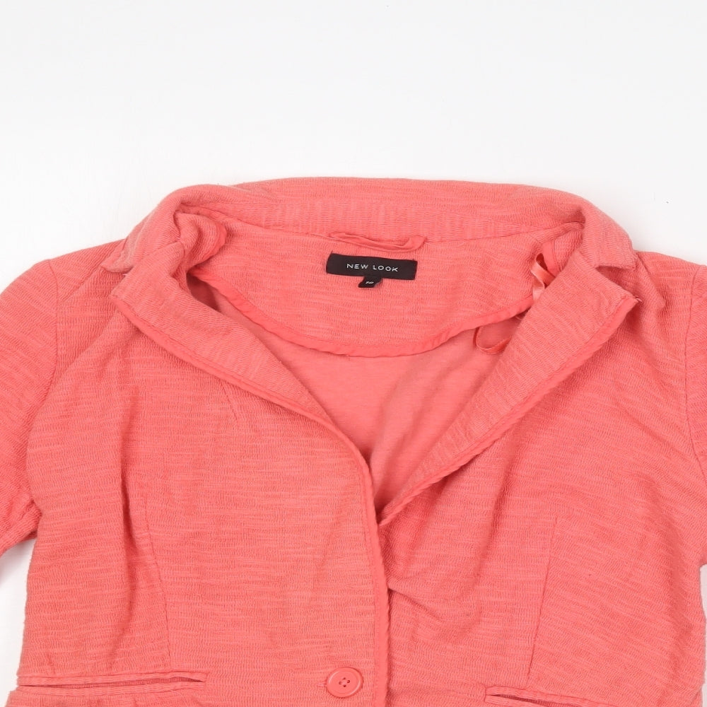 Womens UK Size 10 New Look Pink Jacket