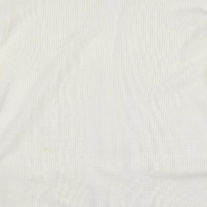 Lady ice Womens Ivory V-Neck  Acrylic Cardigan Jumper Size M   - Size M/L