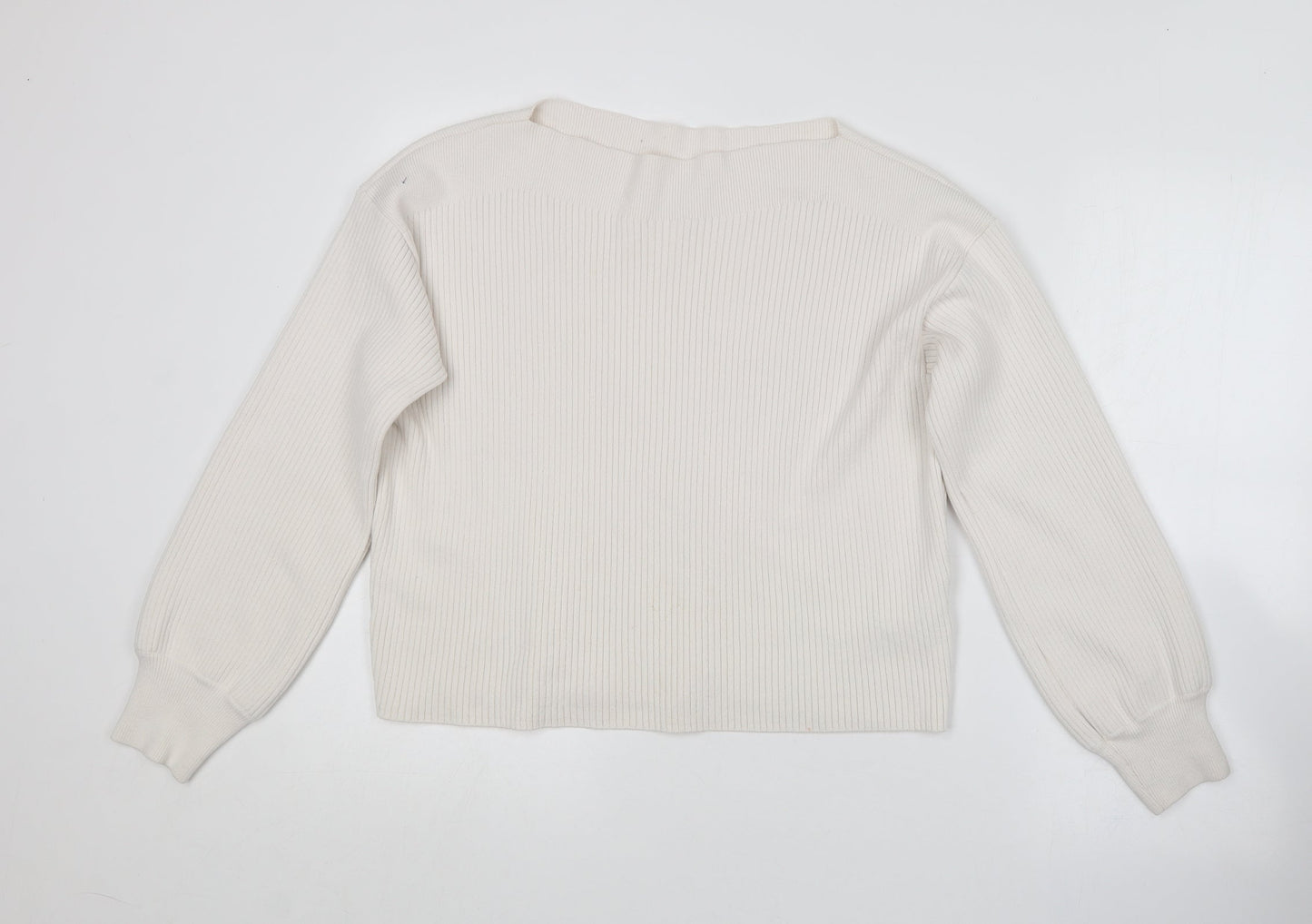 Womens UK Size S Topshop White Pullover Jumper