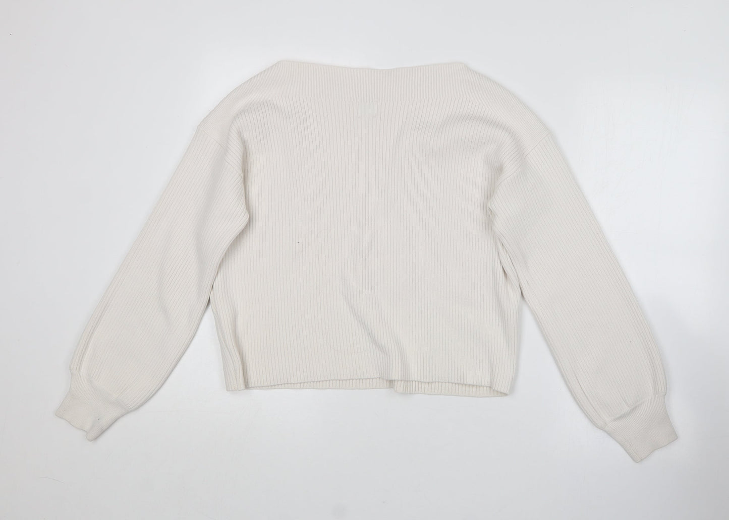 Womens UK Size S Topshop White Pullover Jumper