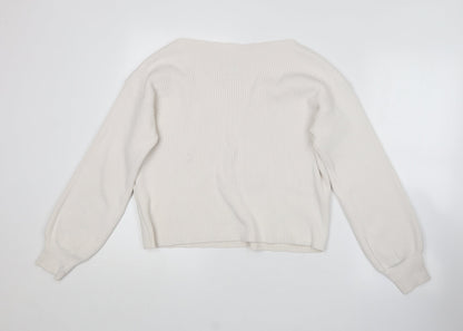 Womens UK Size S Topshop White Pullover Jumper