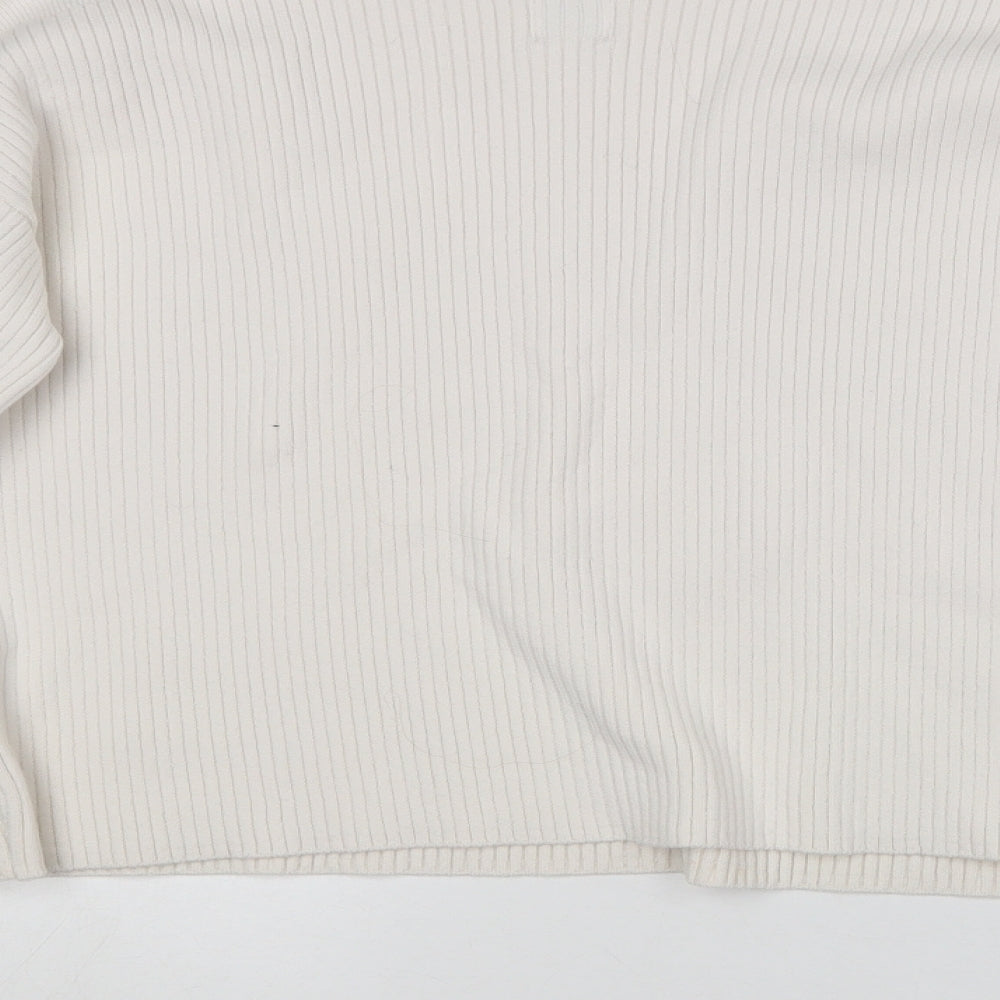 Womens UK Size S Topshop White Pullover Jumper