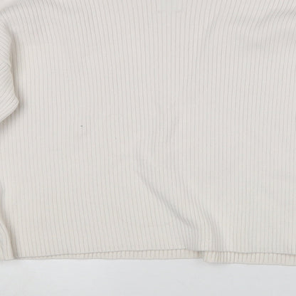 Womens UK Size S Topshop White Pullover Jumper