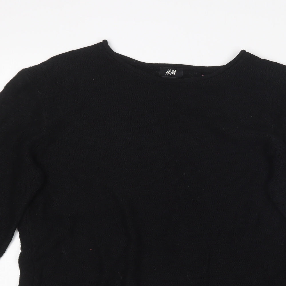 Womens UK Size S H&M Black Pullover Jumper