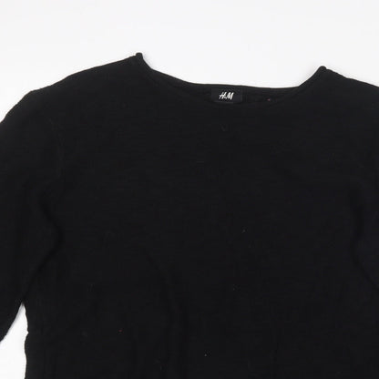 Womens UK Size S H&M Black Pullover Jumper