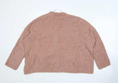 Womens UK Size M Pull&Bear Pink Cardigan Jumper