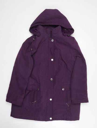 Womens UK Size M BM collection Purple Pea Coat