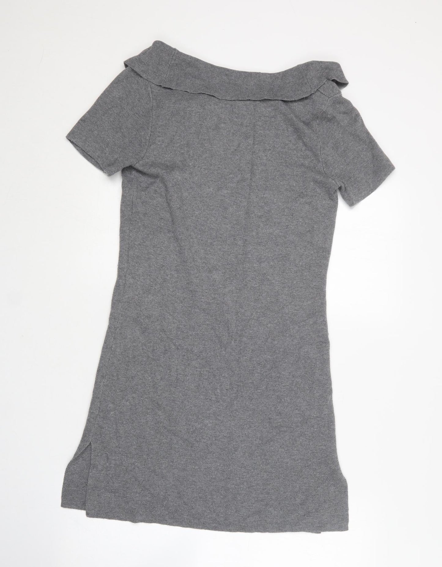 Coldwater Creek Womens Grey  Nylon Jumper Dress  Size XS  Boat Neck