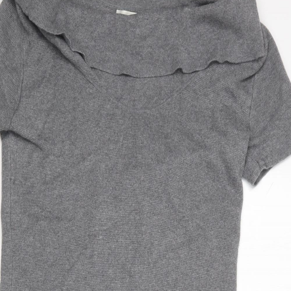 Coldwater Creek Womens Grey  Nylon Jumper Dress  Size XS  Boat Neck