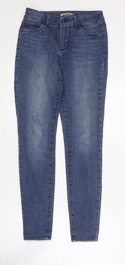 Womens UK Size 28 in Blue Spice Regular Fit Skinny Blue Jeans