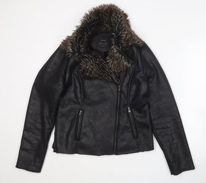 Front view of Tiffosi women’s black jacket, size L