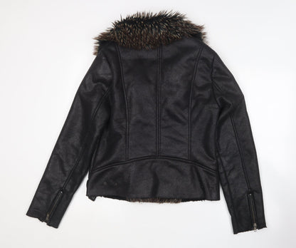 Back view of Tiffosi women’s black jacket, size L