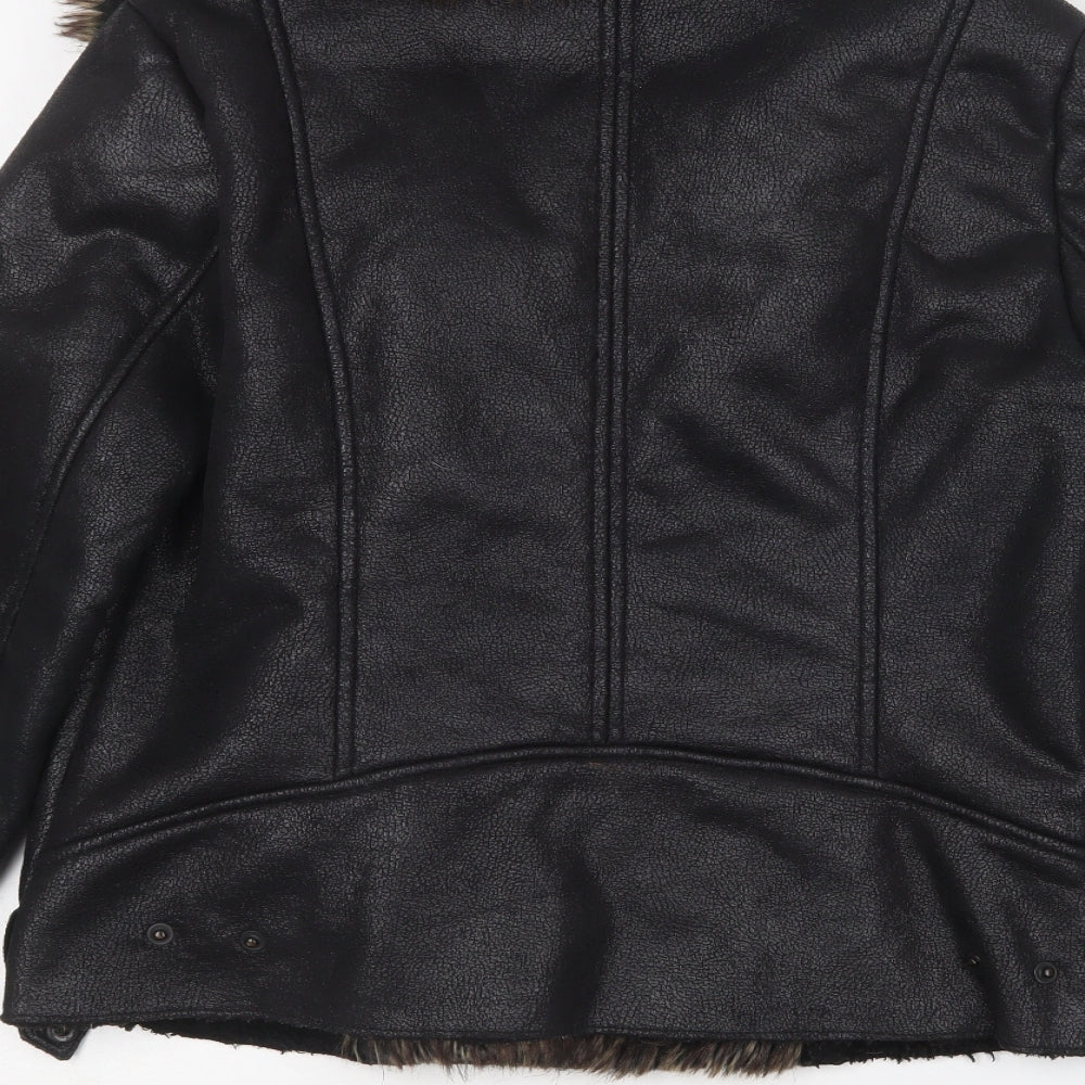 Brand and care label for Tiffosi women’s black jacket, size L