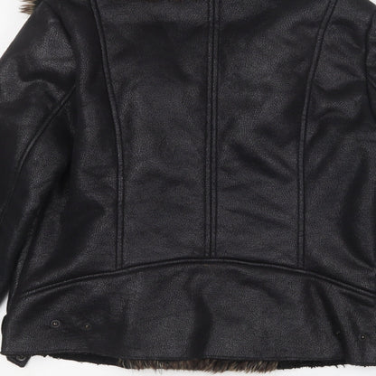 Brand and care label for Tiffosi women’s black jacket, size L