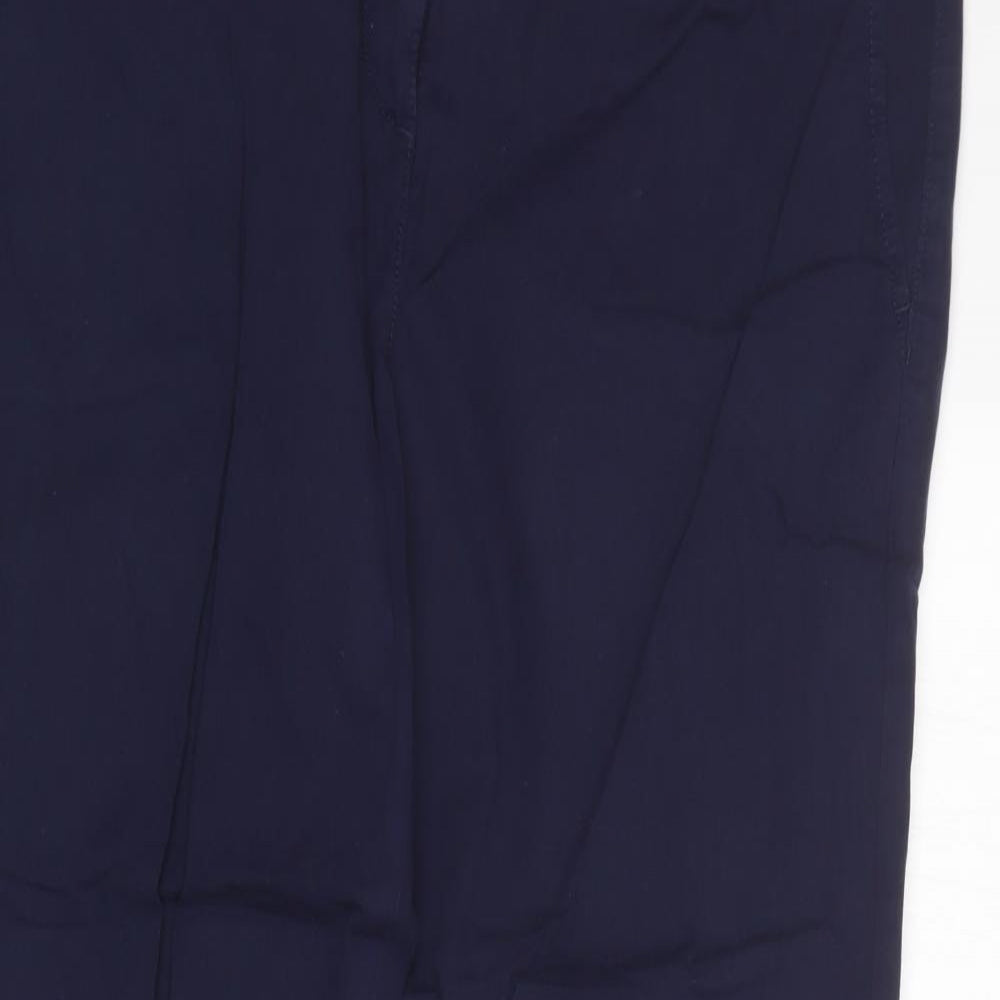Womens UK Size 16 Marks and Spencer Regular Fit Carrot Blue Trousers