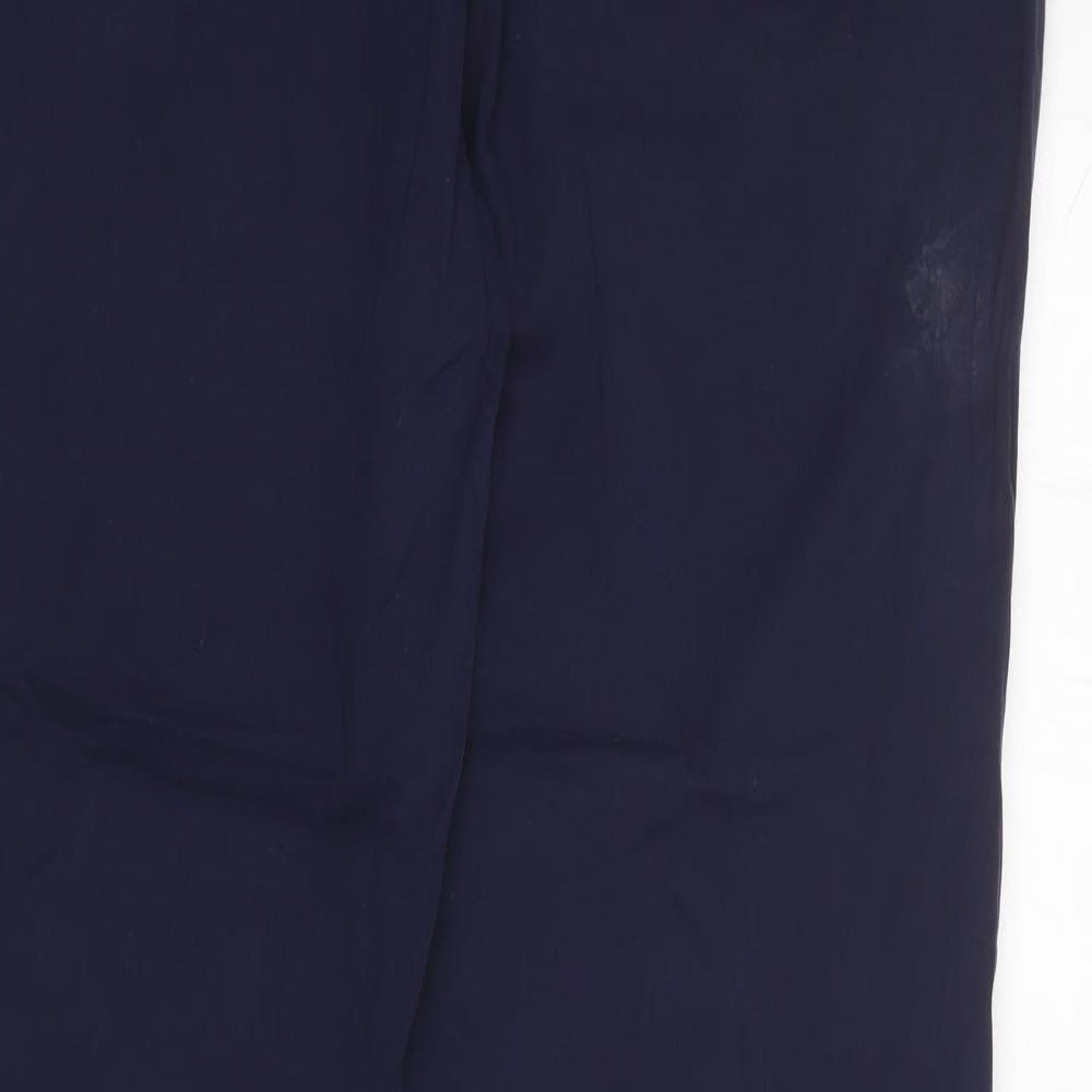 Womens UK Size 16 Marks and Spencer Regular Fit Carrot Blue Trousers