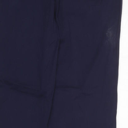 Womens UK Size 16 Marks and Spencer Regular Fit Carrot Blue Trousers