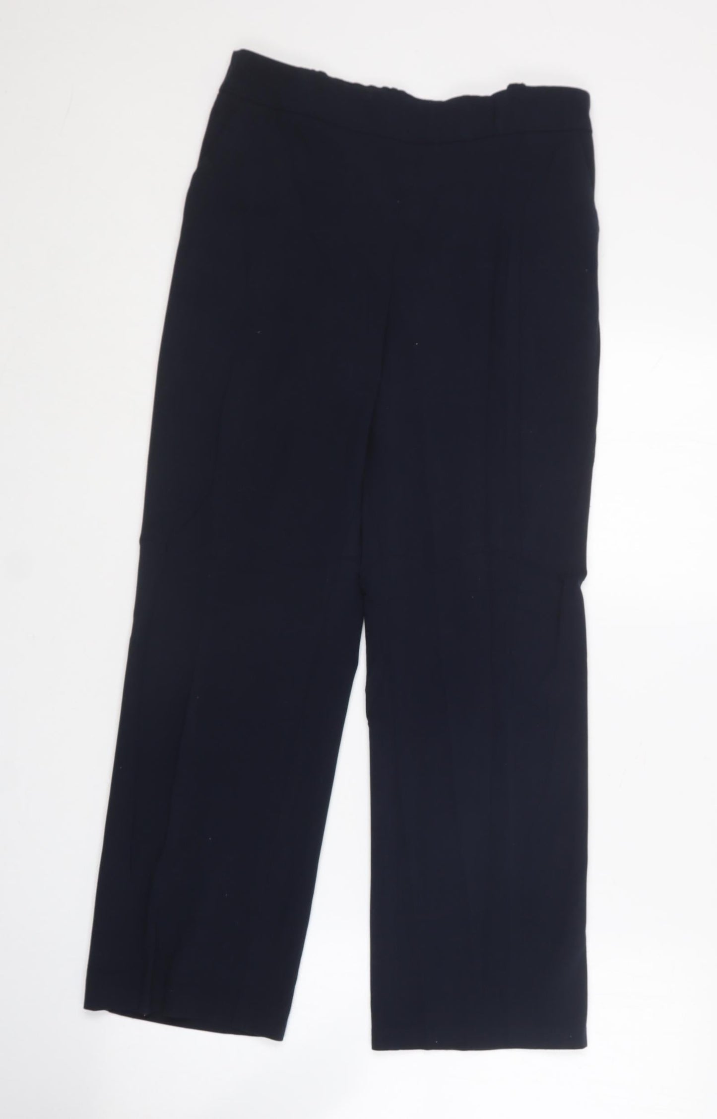 Womens UK Size 12 Marks and Spencer Regular Fit Dress Pants Blue Trousers