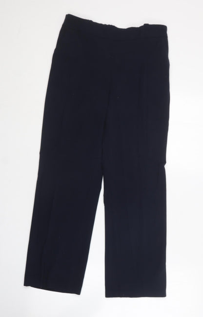 Womens UK Size 12 Marks and Spencer Regular Fit Dress Pants Blue Trousers