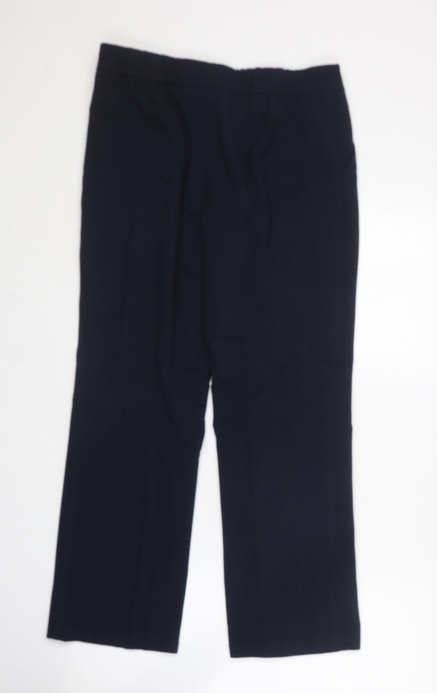 Womens UK Size 12 Marks and Spencer Regular Fit Dress Pants Blue Trousers