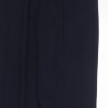 Womens UK Size 12 Marks and Spencer Regular Fit Dress Pants Blue Trousers