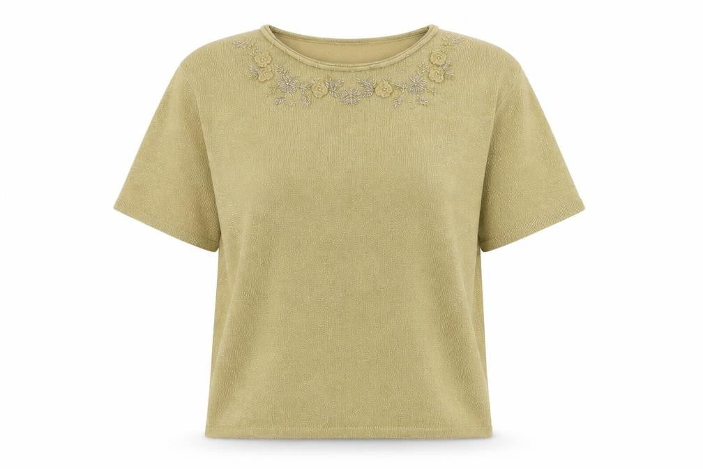 Bonmarché Womens Gold Round Neck Acrylic Pullover Jumper Size M