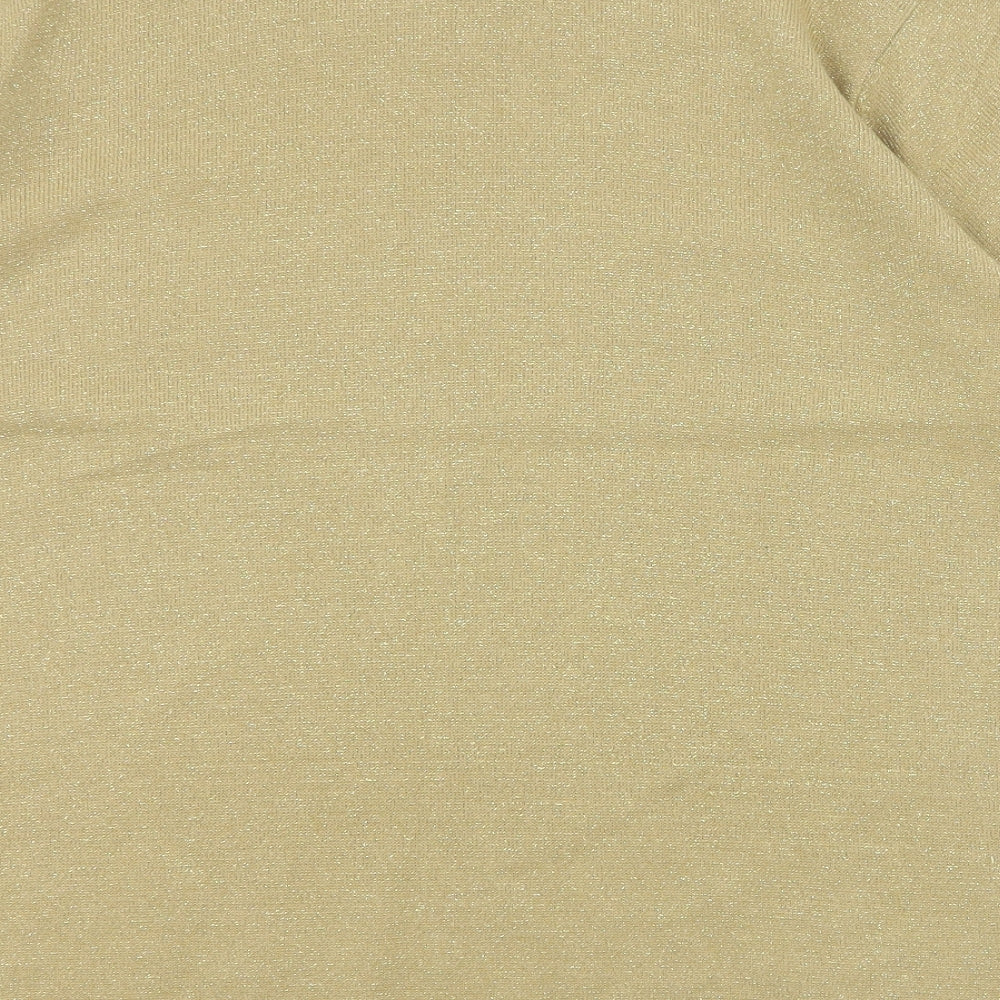 Womens UK Size M Bonmarche Gold Pullover Jumper
