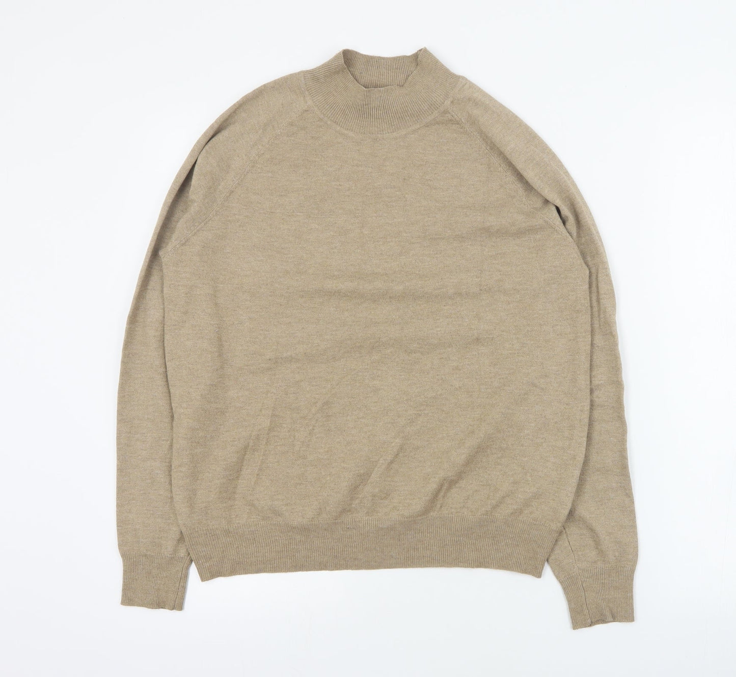 Primark Womens Brown High Neck  Polyester Pullover Jumper Size M