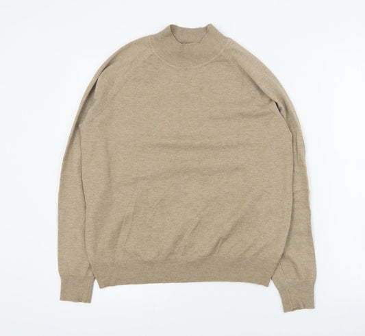 Primark Womens Brown High Neck  Polyester Pullover Jumper Size M