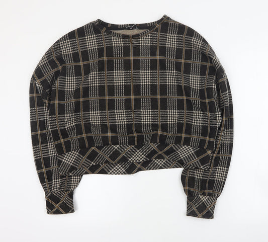 Womens UK Size L Stradivarius Brown Pullover Jumper