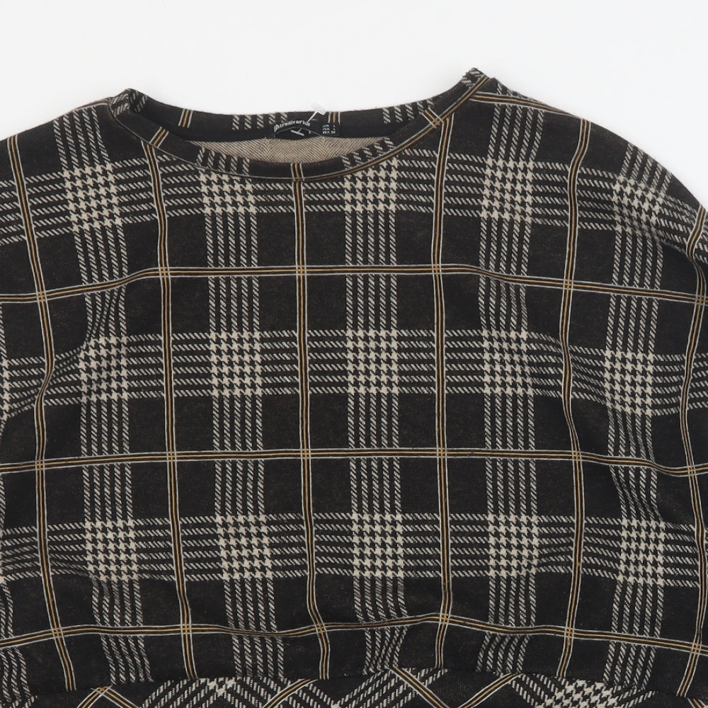 Womens UK Size L Stradivarius Brown Pullover Jumper