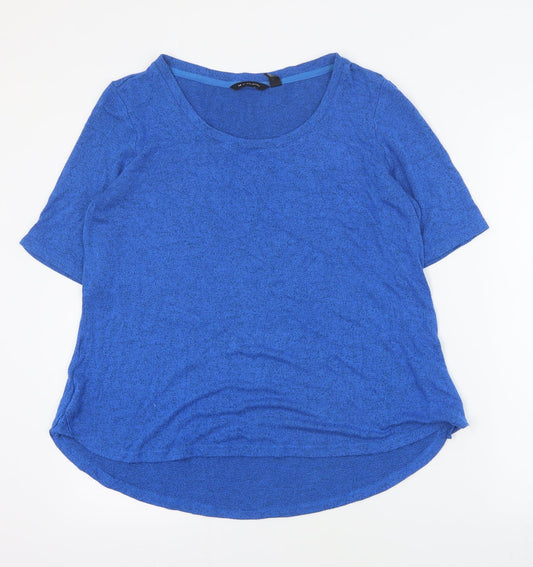 Womens UK Size M H by Halston Blue Pullover Jumper