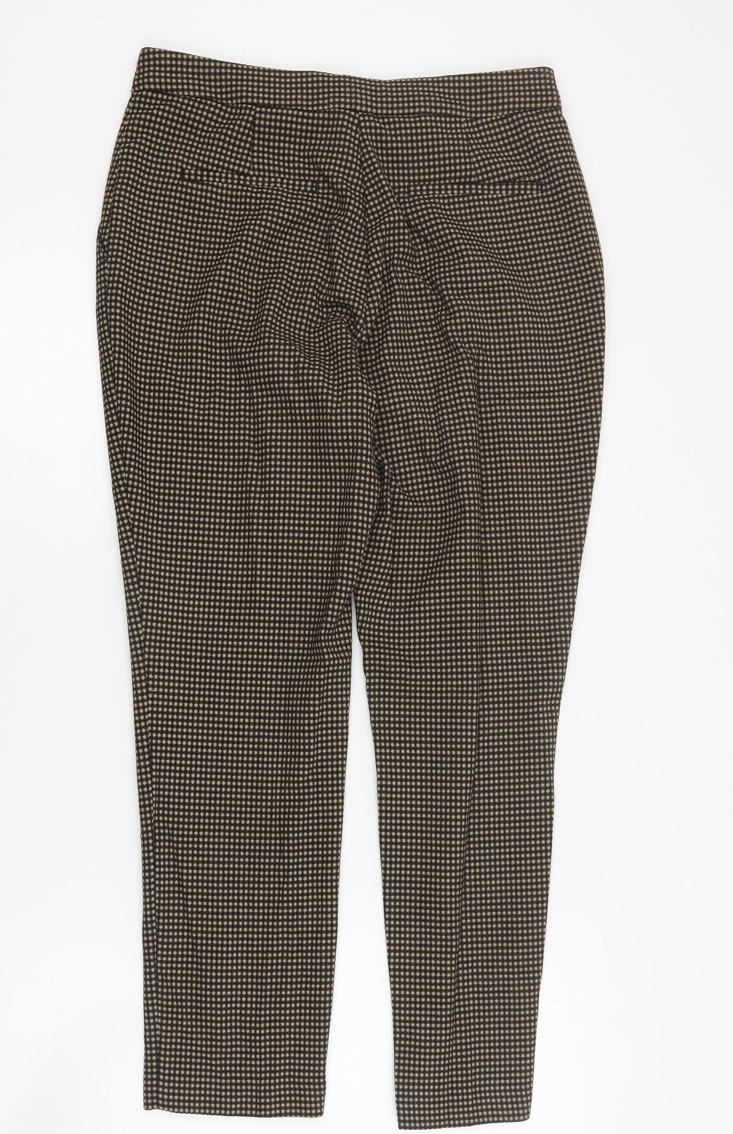 Womens UK Size 12 Marks and Spencer Regular Fit Carrot Brown Trousers