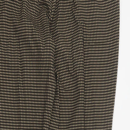 Womens UK Size 12 Marks and Spencer Regular Fit Carrot Brown Trousers