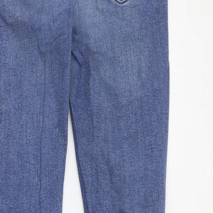 Topshop Womens Black  Cotton Skinny Jeans Size 28 in L28 in Regular Zip