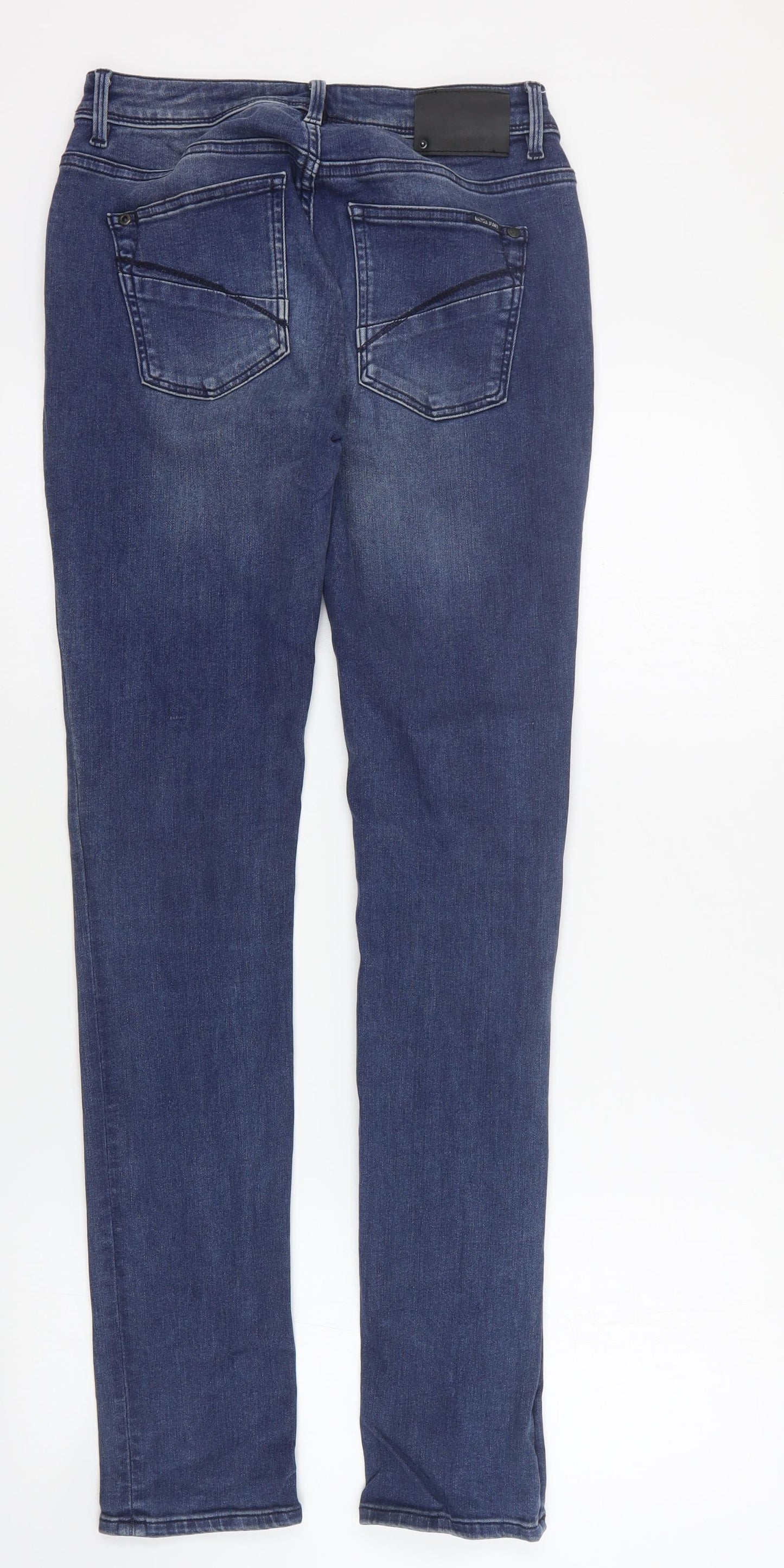 Garcis Jeans Womens Blue  Cotton Skinny Jeans Size 28 in L32 in Regular Zip