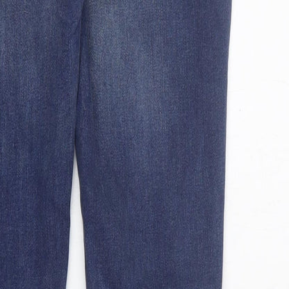 Garcis Jeans Womens Blue  Cotton Skinny Jeans Size 28 in L32 in Regular Zip