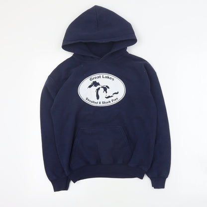 MV Sport Boys Blue  Cotton Pullover Hoodie Size M  Pullover - Great Lakes