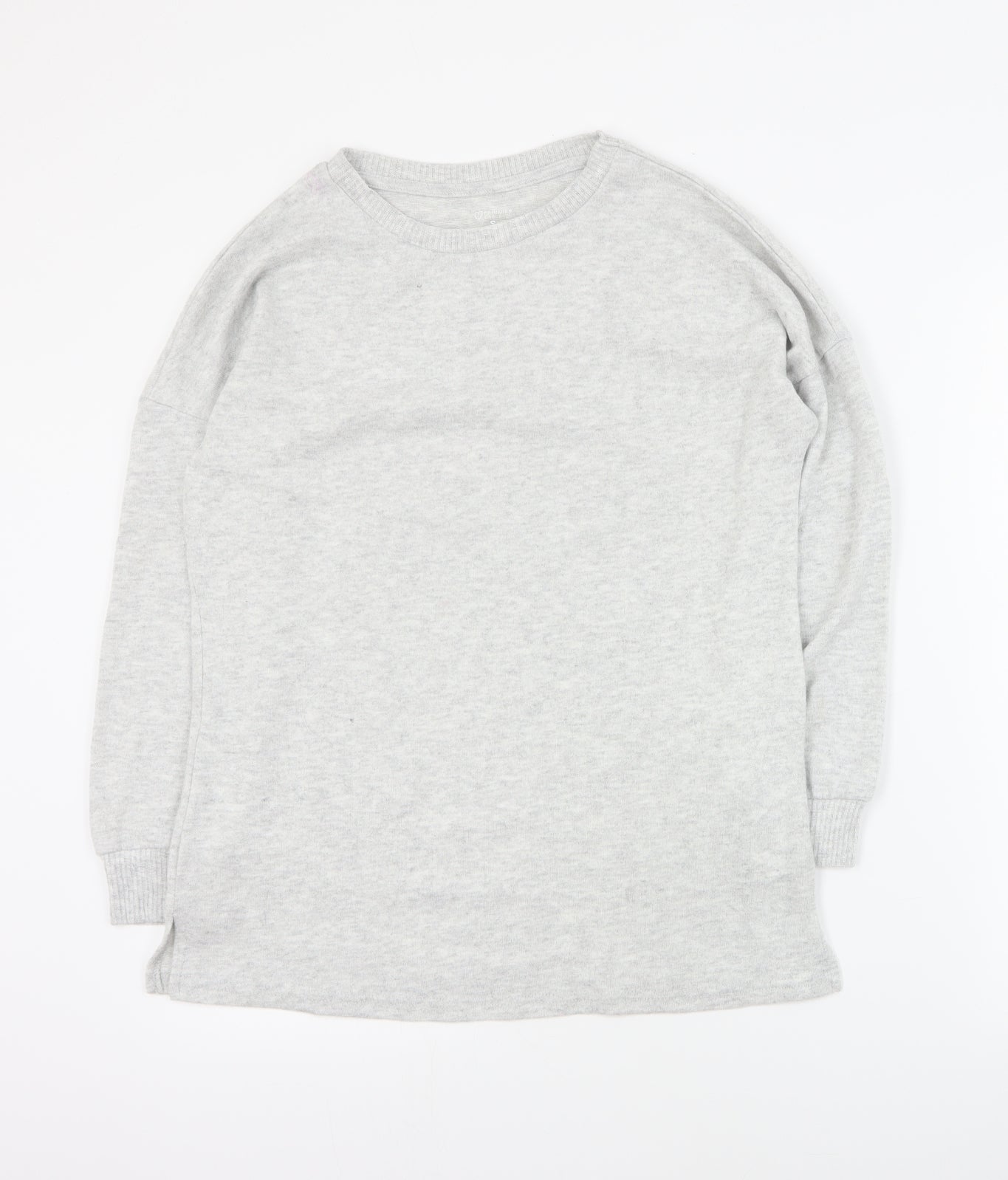 Primark Womens Grey Round Neck  Polyester Pullover Jumper Size S