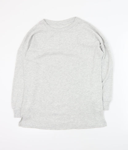 Primark Womens Grey Round Neck  Polyester Pullover Jumper Size S