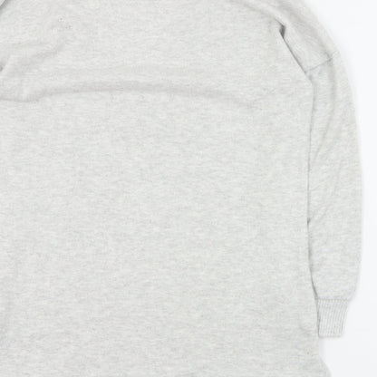 Primark Womens Grey Round Neck  Polyester Pullover Jumper Size S