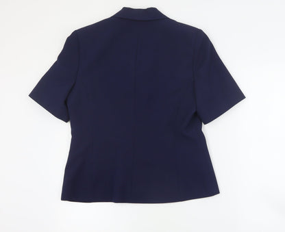 AMARANTO Womens Blue   Jacket Blazer Size 12  Button