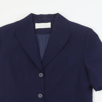 AMARANTO Womens Blue   Jacket Blazer Size 12  Button