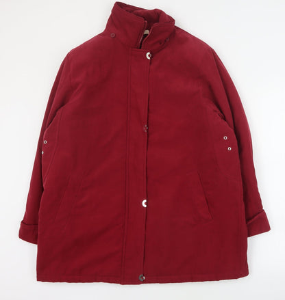 Classics Womens Red   Pea Coat Coat Size 18  Zip