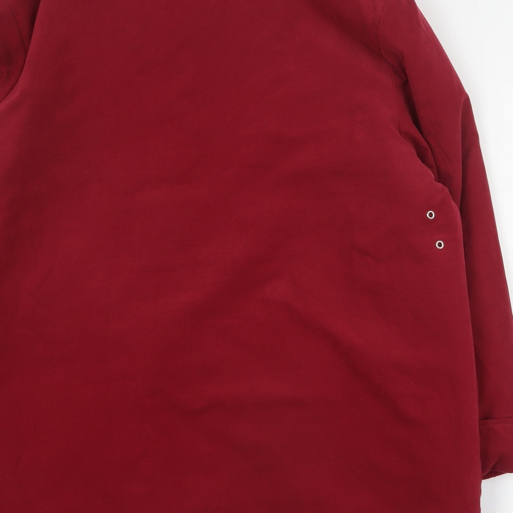 Classics Womens Red   Pea Coat Coat Size 18  Zip